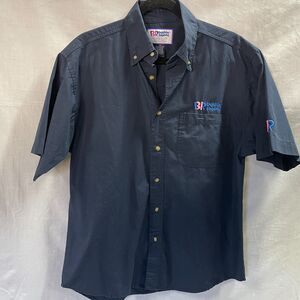 Baskin Robbins Uniform Work Shirt Button Up Blue Size Medium